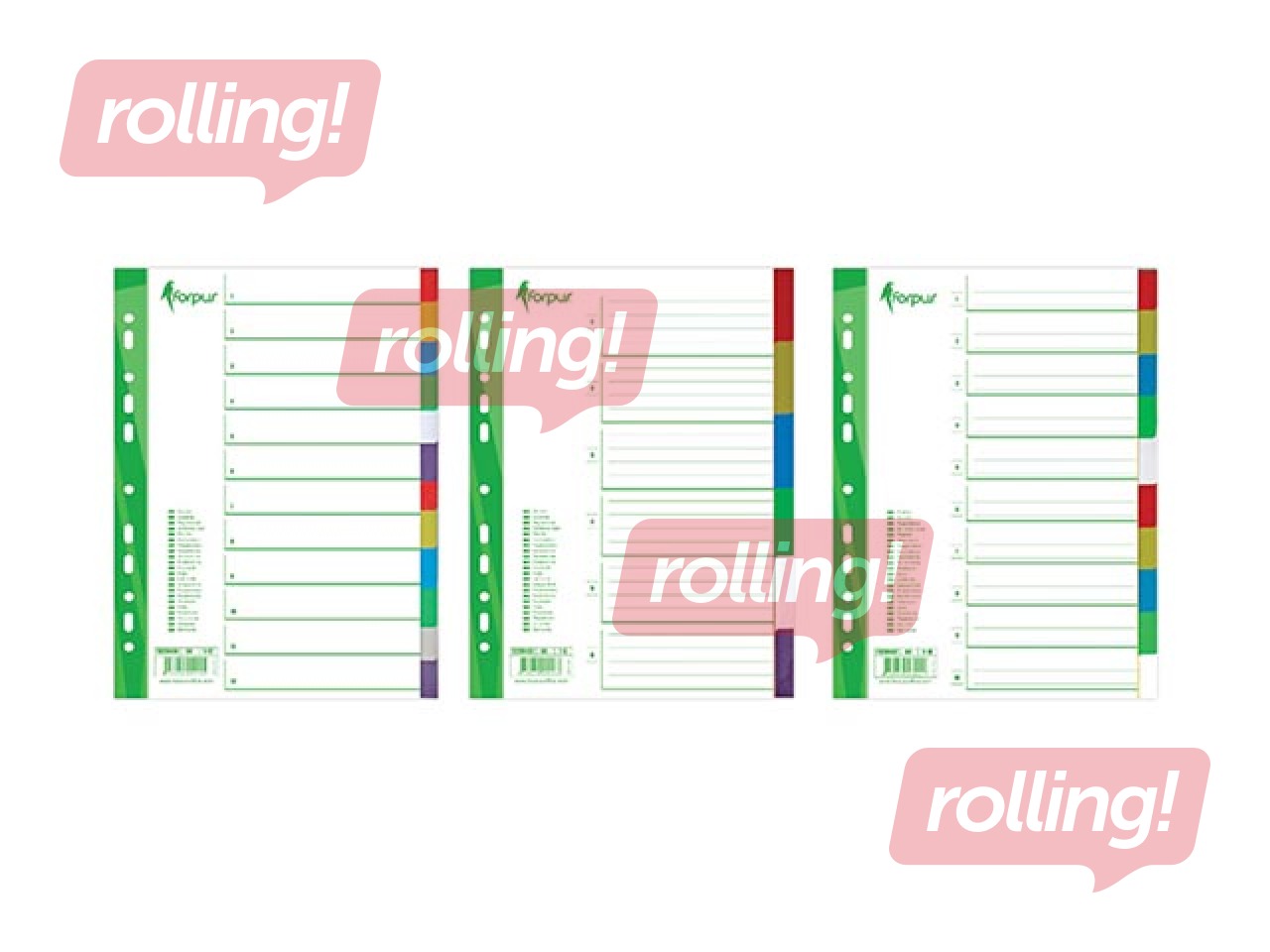 Dokumentu sadalītājs Forpus, A4,1-10, krāsains