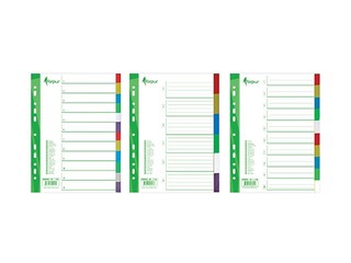 Разделитель документов Forpus, A4,1-5, цветной