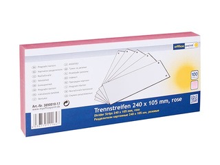 Starplapas Office Point, kartona, 10.5x24 cm, rozā, 100 gab.