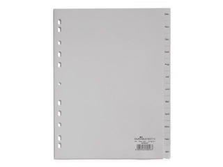 Vahelehed Durable detsember - jaanuar, A4, PP, hall