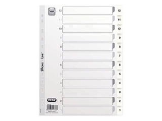 Index set Elba Strongline 12-1, A4, PP, gray