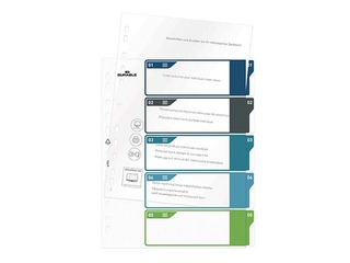 Dokumentu sadalītājs Durable1-5, A4+, PP, krāsains