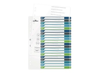 Dokumentu sadalītājs Durable1-20, A4+, PP, krāsains
