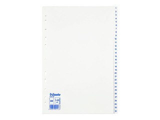 Esselte document splitter 1-31, A4, PP, white