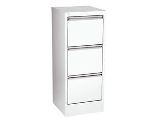 Atvilktņu skapis iekarināmiem vākiem Esselte, metāla, 3 atv., balts