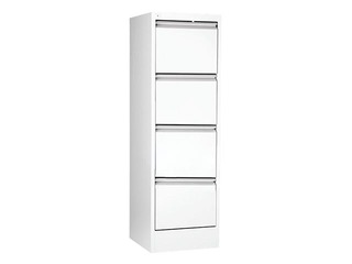 Шкаф картотечный Esselte, металлический, 4 ящика., белый