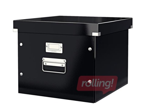 Kaste iekarināmiem vākiem Leitz, kartona, melna