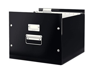 Kaste iekarināmiem vākiem Leitz, kartona, melna