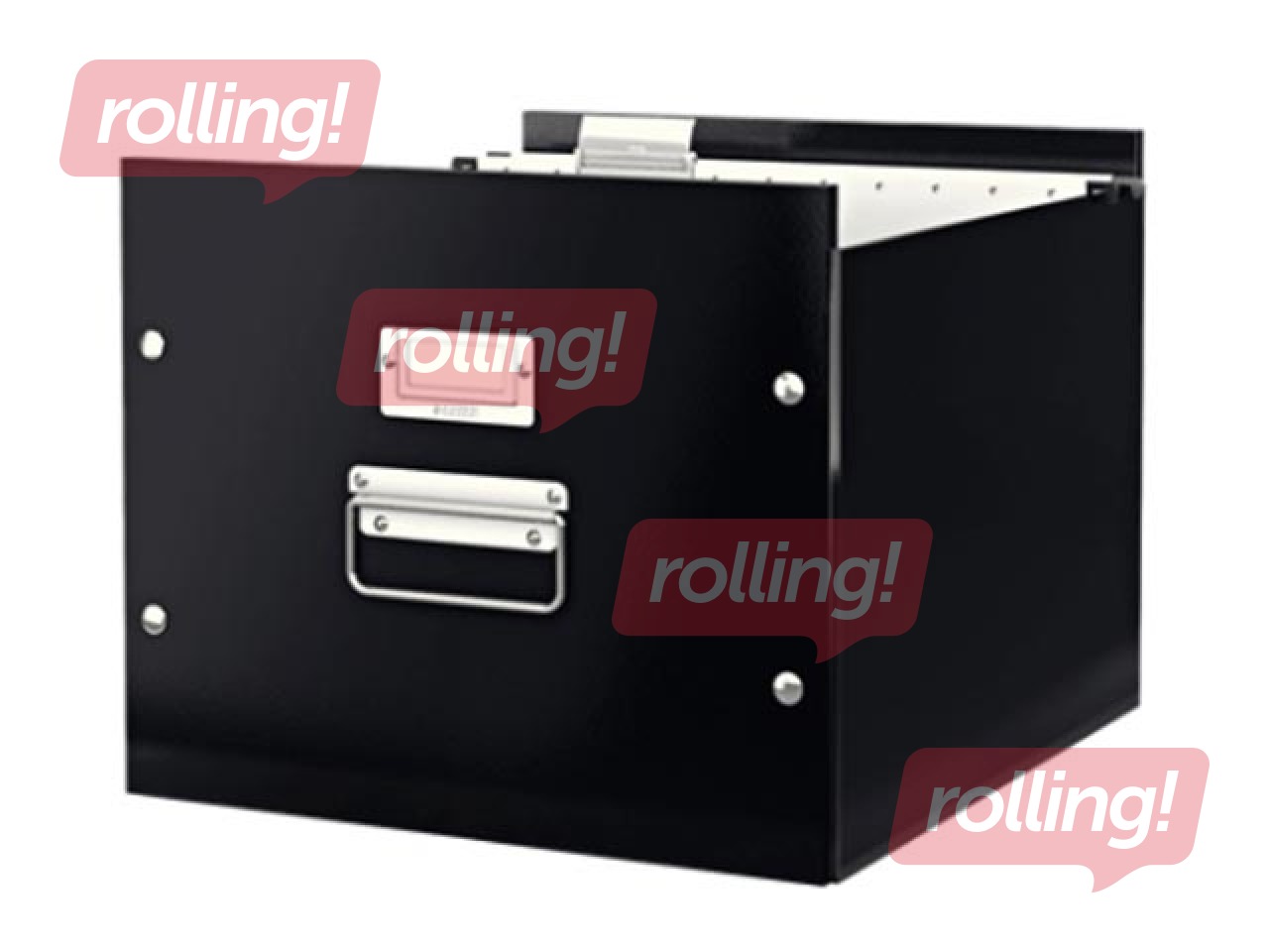 Kaste iekarināmiem vākiem Leitz, kartona, melna