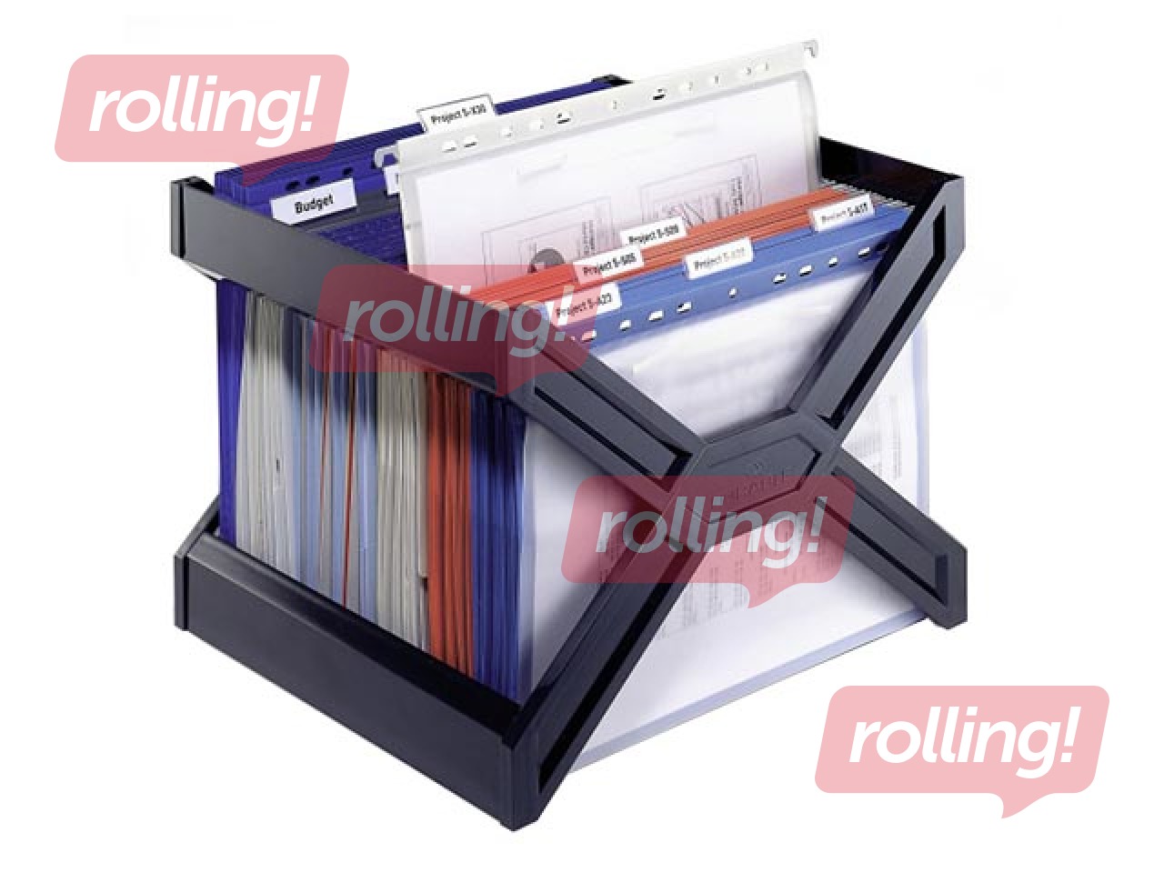 Turētājs iekarināmiem vākiem Durable, melns