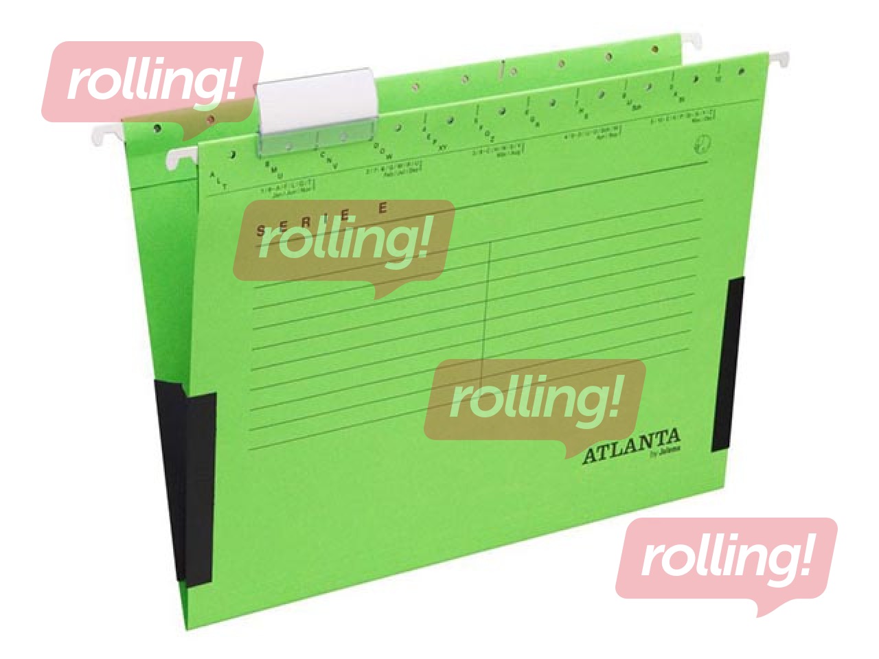 Iekarināmie vāki Atlanta ar aizdari sānos, zaļi