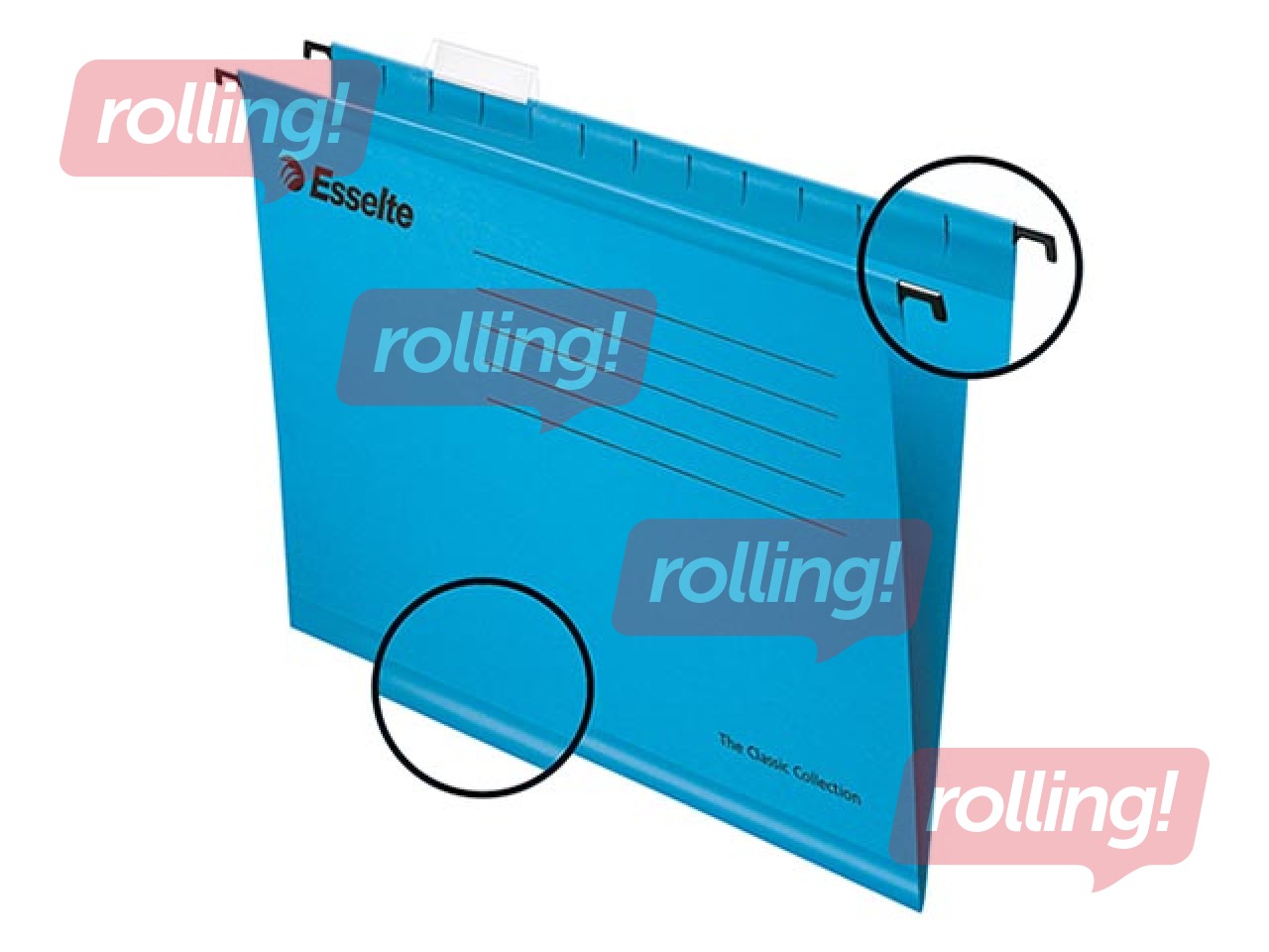 Rippkaaned Esselte Classic, A4, sinine