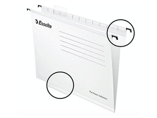 Iekarināmie vāki Esselte Classic, balti 