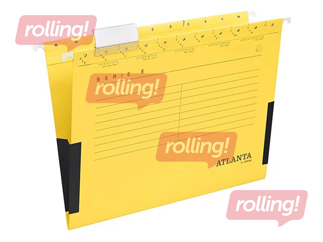 Rippkaaned Atlanta, küljest kinnine,  kollane