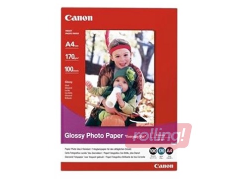 Foto papīrs Canon GP-501 glancēts, A4, 210x297mm, 200g/m², 100 loksnes