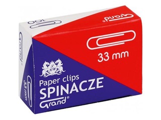 Kirjaklambrid Grand, 33mm, 100 tk.