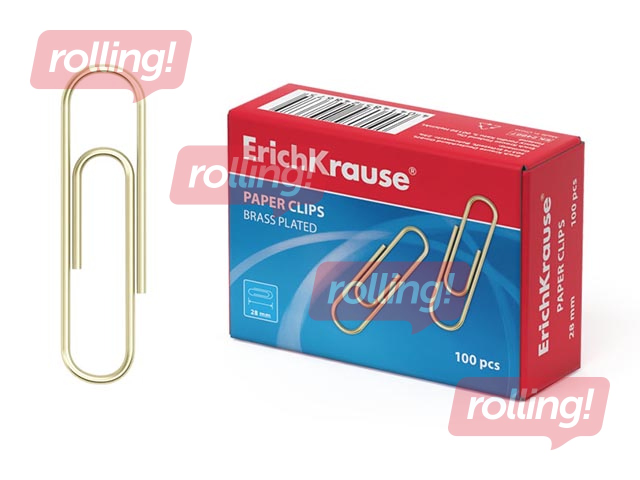 Binder clips ErichKrause, 28mm, 100 pcs.