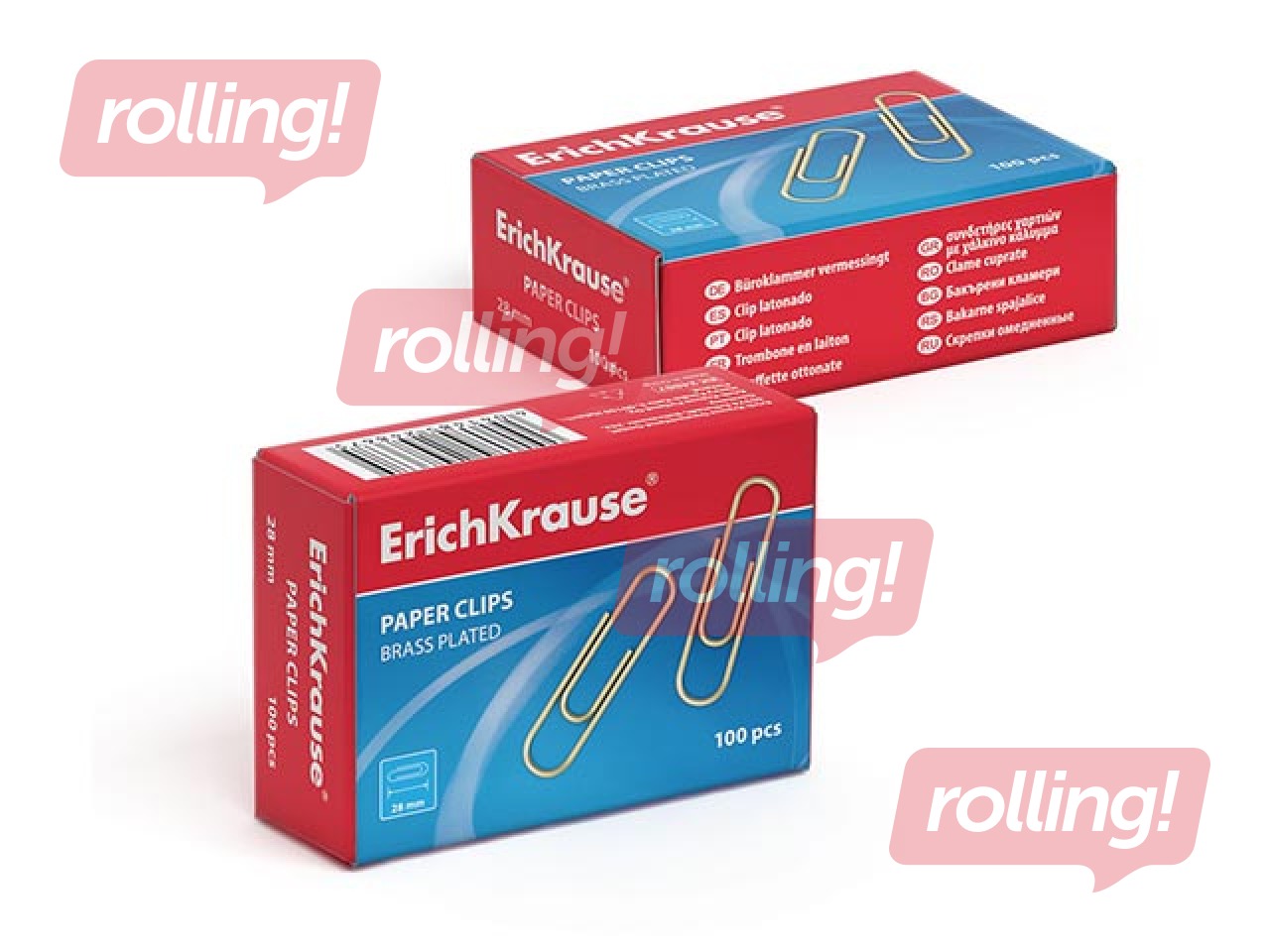 Binder clips ErichKrause, 28mm, 100 pcs.