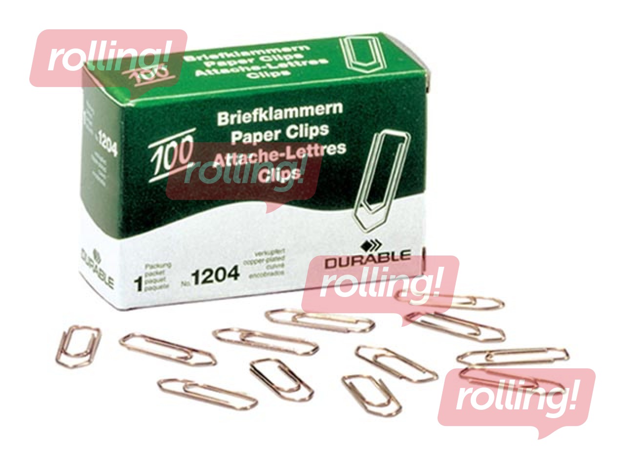 Binder clips Durable, copper color, 26mm, 100 pcs.