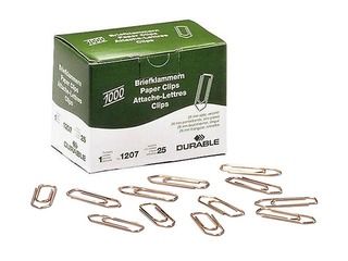 Binder clips Durable, copper color, 26mm, 1000 pcs.