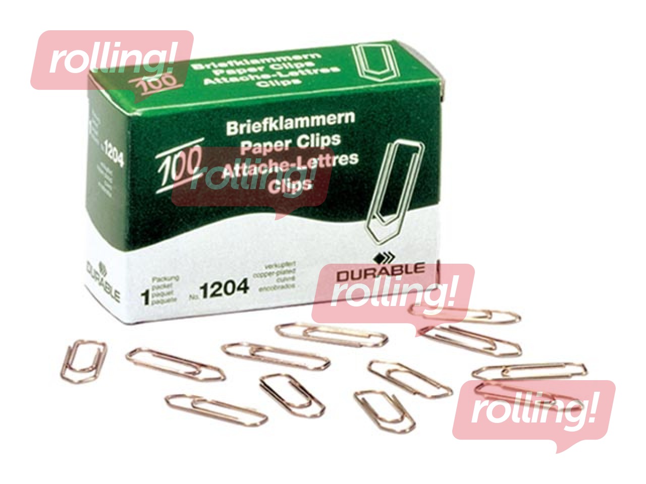 Binder clips Durable, copper color, 32mm, 100 pcs.