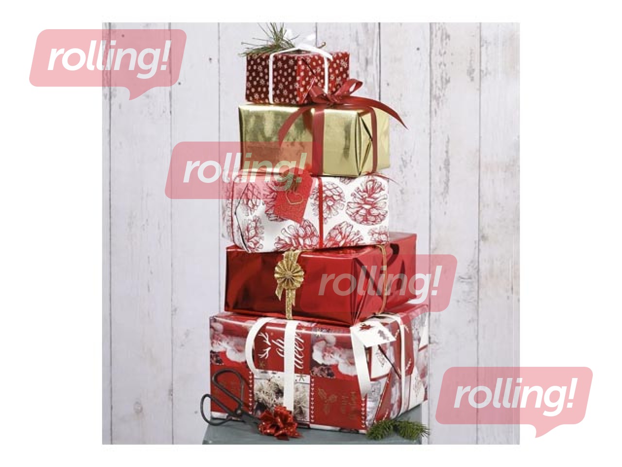 SALE Kirjaklambrid, kuldne süda, 30x20mm, 6 tk
