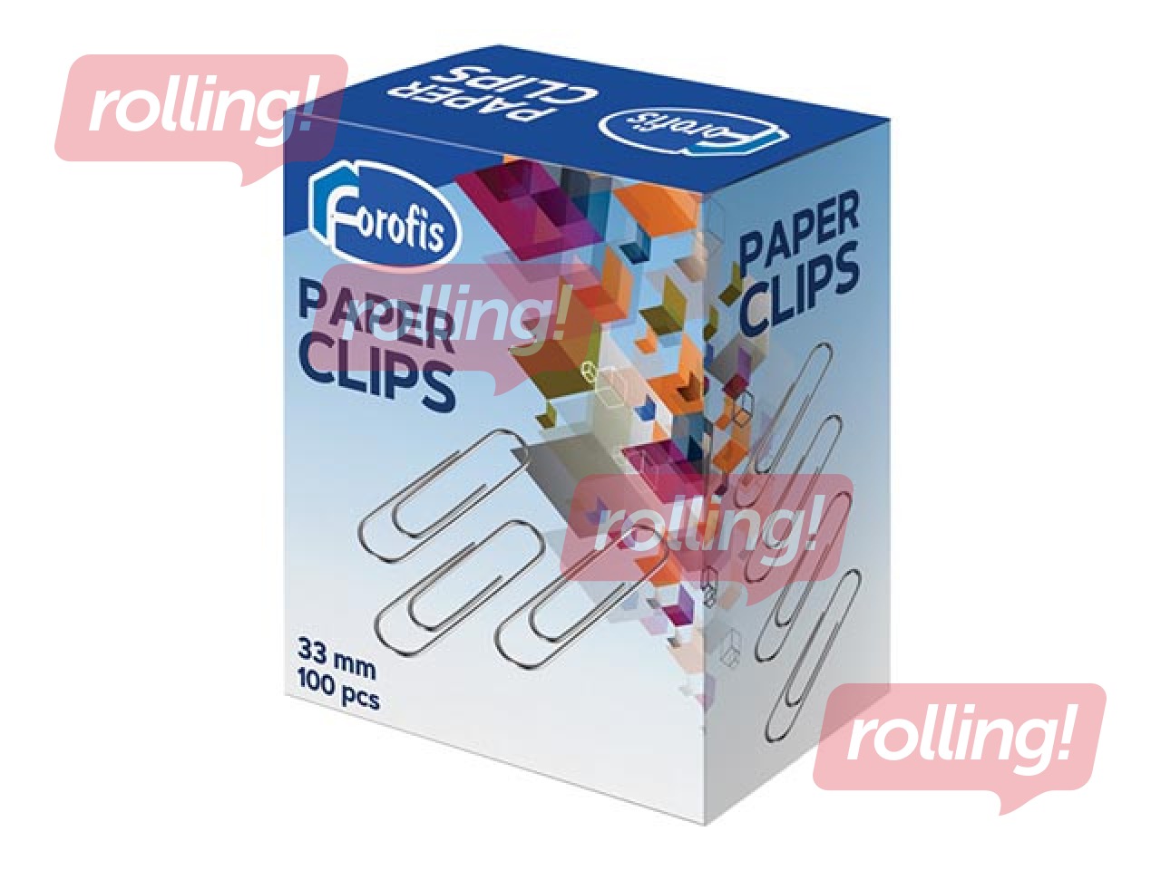 Paper clips Forofis, 33mm, 1000 pcs.