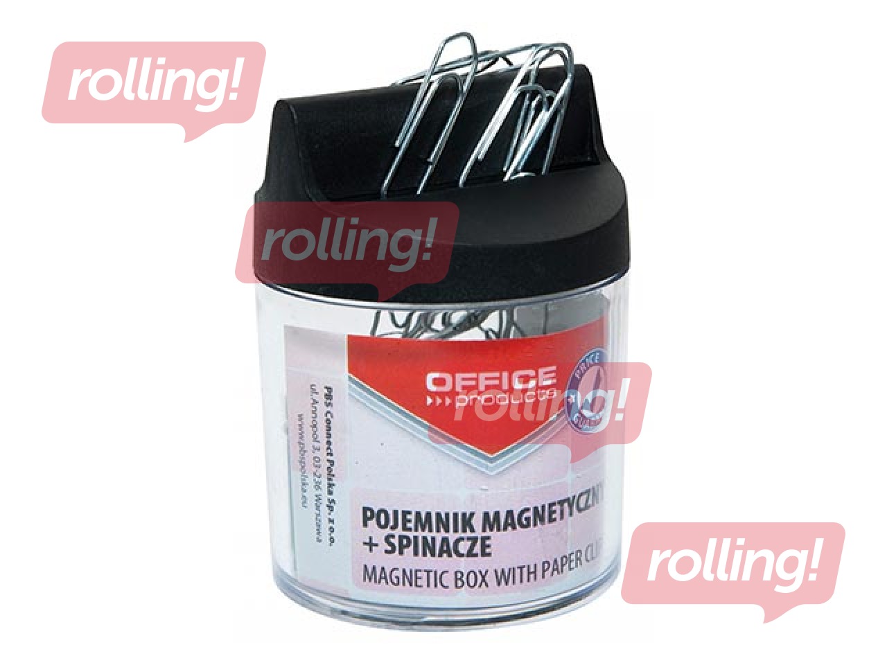Kastīte saspraudēm Office Products, magnētiska, 26mm, 100 gab.