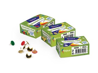 Knopkad Forpus, metall, värvilised, 9.5mm, 100 tk.