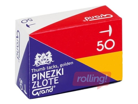 Кнопки Grand, золотистые, 50 шт.