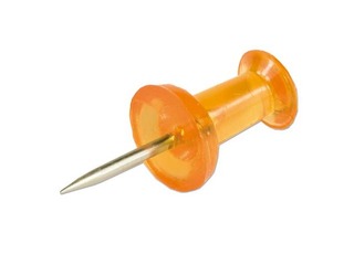 Push pins for cork board Milan, translucent, 30 pcs.