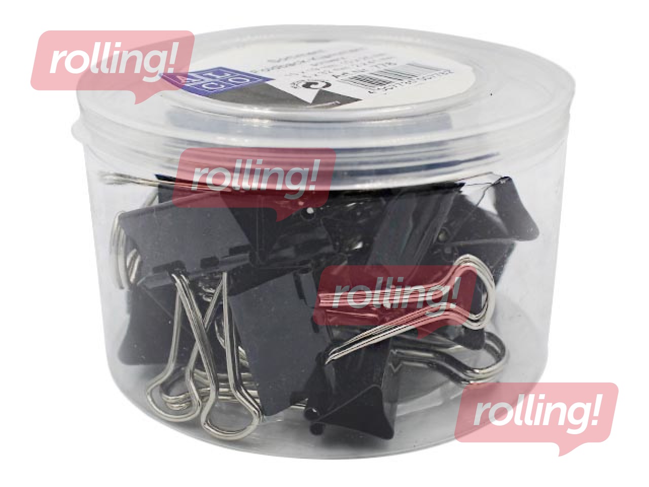 Klipši papīram Alco, dažādi izmēri, melni, 27 gab.