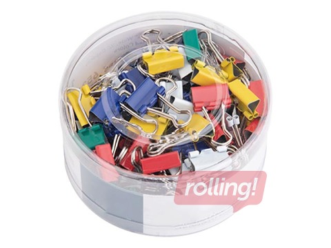 Klipši papīram Alco, dažādi izmēri, dažādās krāsās, 42 gab.