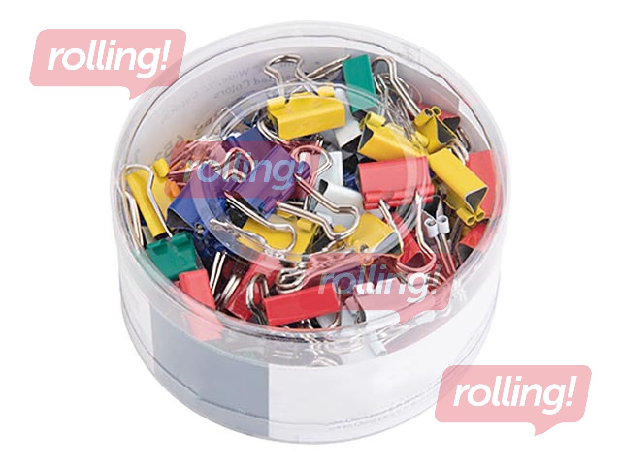 Paberiklambrid  Alco, erinevad suurused, värvilised, 42 tk.