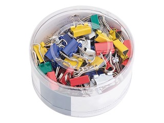 Зажимы для бумаги Alco, разных размеров, разных цветов, 42 шт.