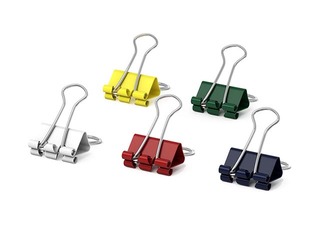 Klambrid ErichKrause, 15mm, värvilised, 12 tk.