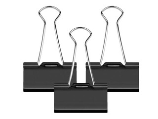 Binder Clips Forofis, 41mm, black, 12 pcs.