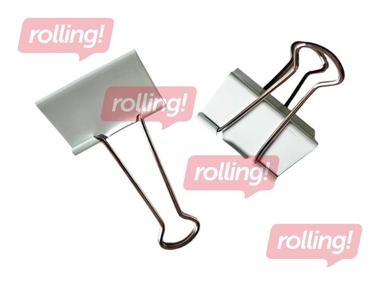 Klipši papīram Alco, 51mm, balti 12 gab.