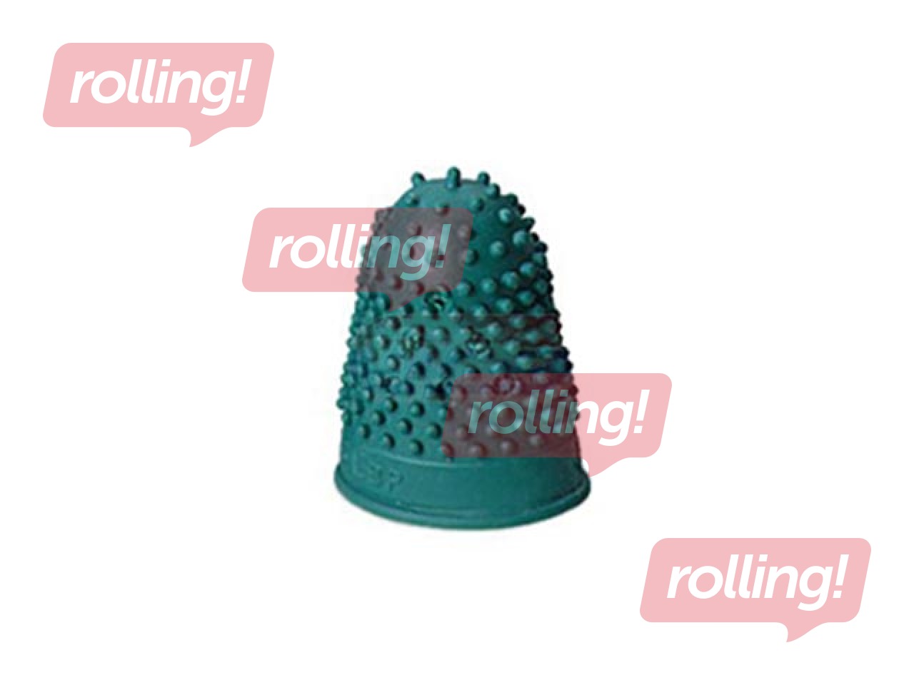 Резиновые напёрстки Nr.1, зелёные, диаметр 15мм, 10 шт.