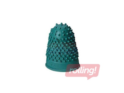 Uzpirksteņi gumijas papīram Nr.1, zaļi, diametrs 15mm, 10 gab.