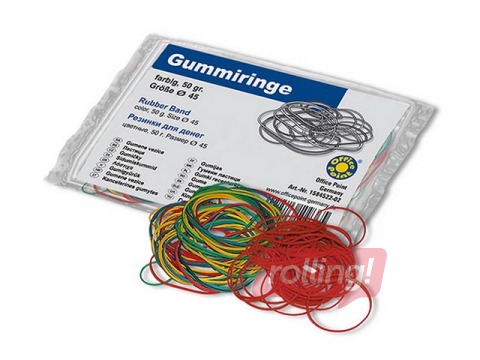 Naudas gumijas Office Point, 64mm, 50g