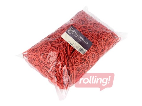 Резинки для денег, красные, 60мм, 1кг 