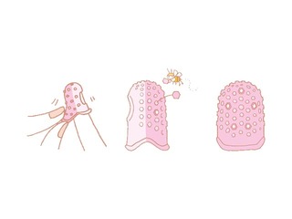 Gumijas uzpirksteņi papīram, asorti, 2 gab.