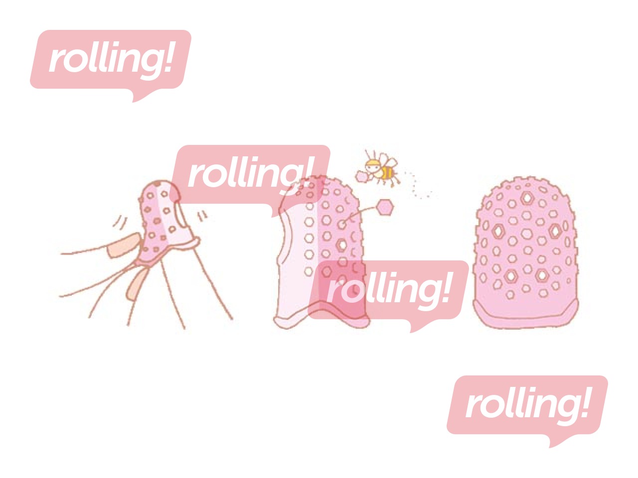 Gumijas uzpirksteņi papīram, asorti, 2 gab.