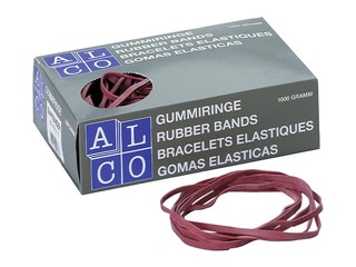 Kummipaelad Alco, punane, 130x10mm, 1kg