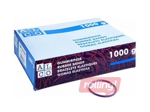 Naudas gumijas, Alco, 65 mm, 1 kg, sarkanas