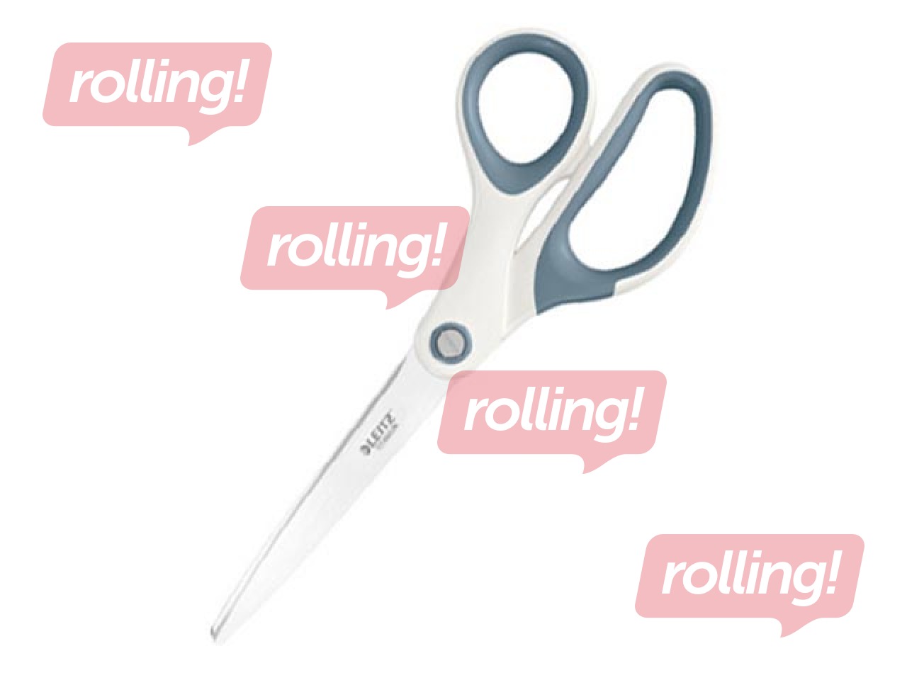 Käärid Leitz WOW, titanium, valge, 20.5cm