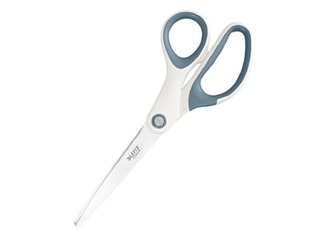 Scissors Leitz WOW, titanium, white, 20.5cm