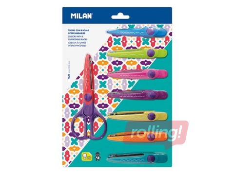 Käärid Milan Zig-Zag  8 vahetatava teraga,16 cm