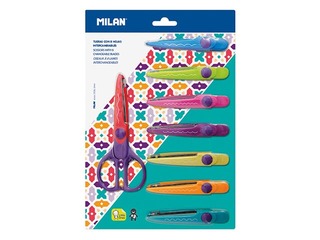 Šķēres Milan Zig-Zag ar maināmiem 8 asmeņiem 16 cm